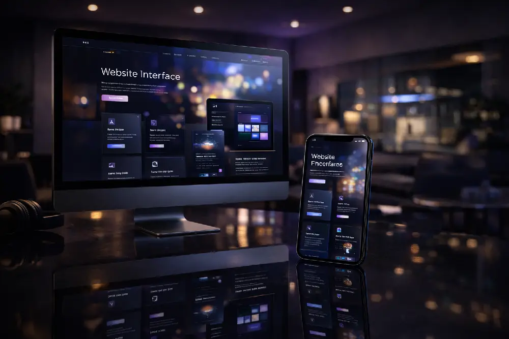 Premium website design showcase for Vancouver web design service page