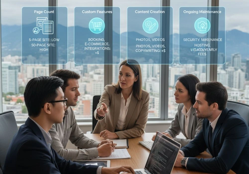 Web development costs Vancouver