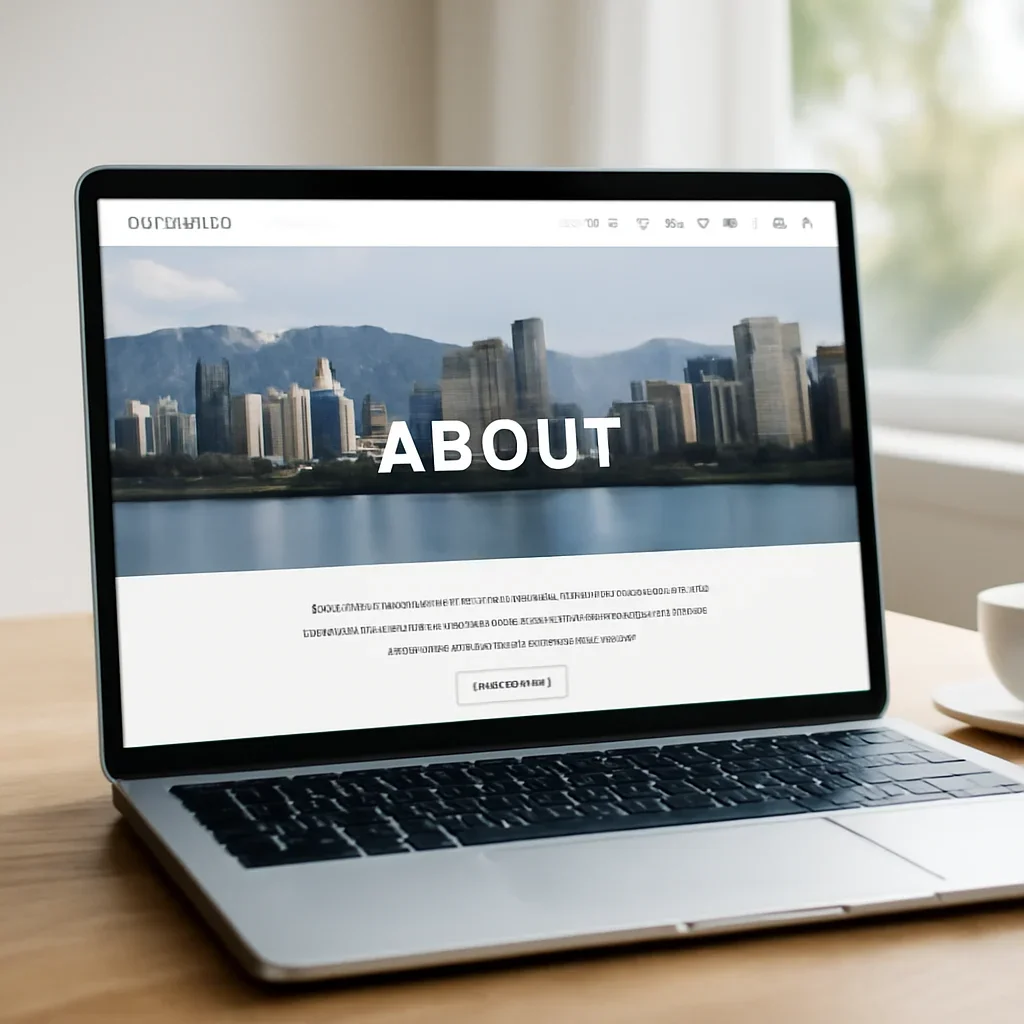 Presentation of a custom Vancouver business website strategy and interface