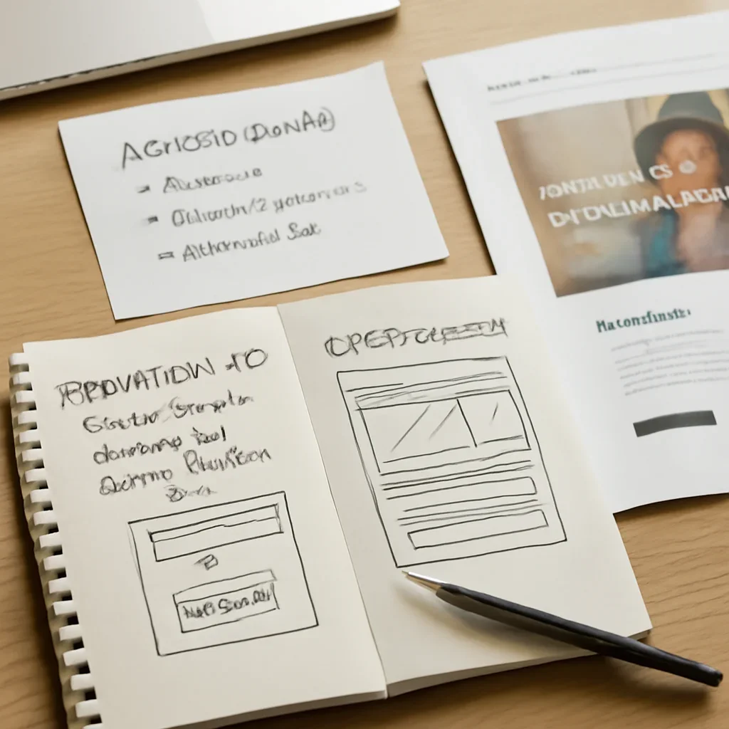 Website strategy notes and examples related to donation ux, storytelling and accessibility for nonprofits