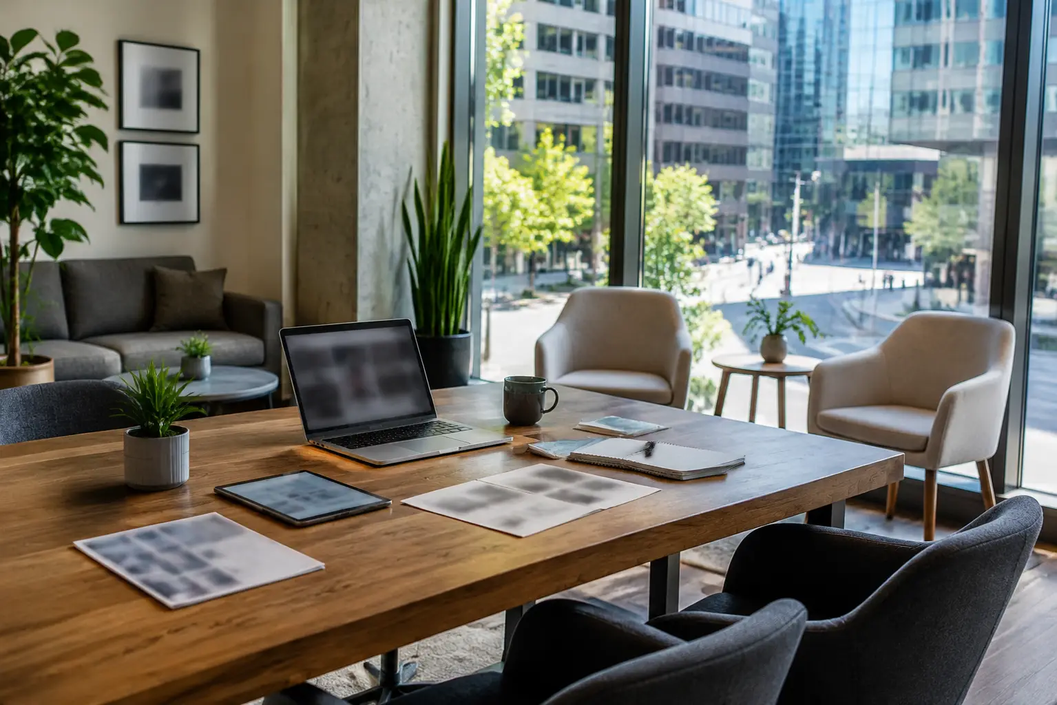 Website Design Vancouver consultation setting near the Howe Street Vancouver business location