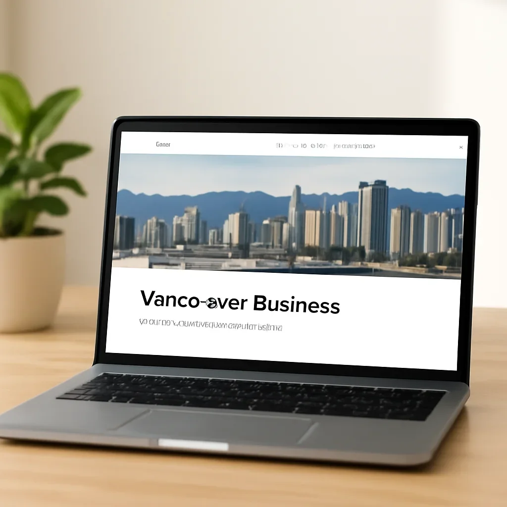 Presentation of a polished affordable web design that still feels professional concept for a Vancouver business