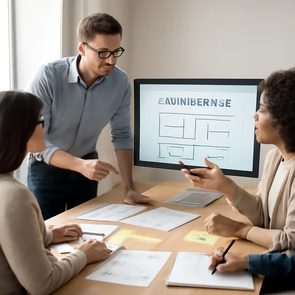 Landing page design workflow covering campaign research, wireframe, copy, design, form and launch review