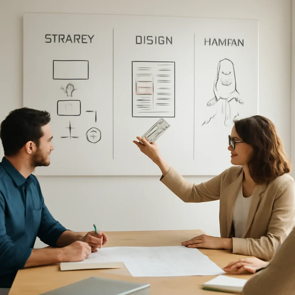 Website planning workshop covering strategy, design and launch steps