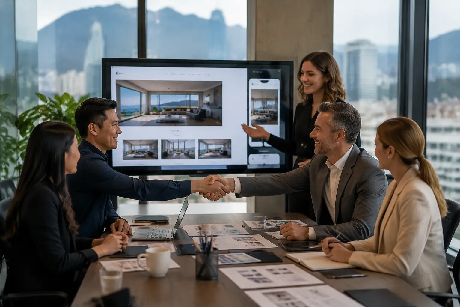 Presentation of a polished website design agency services for vancouver businesses concept for a Vancouver business