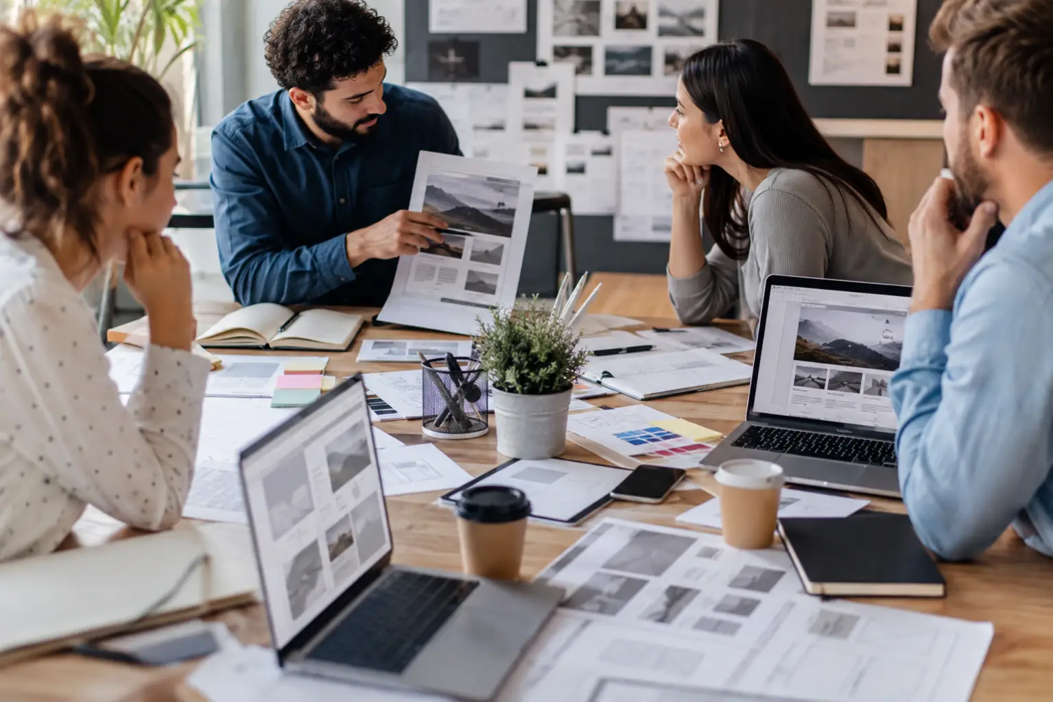 Website Design Agency Services for Vancouver Businesses planning session with page wireframes and content notes