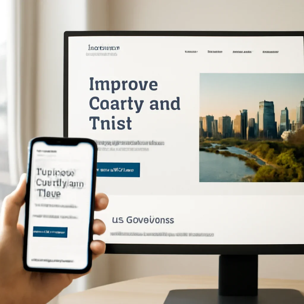 Presentation of a completed Vancouver website redesign with responsive service pages and conversion paths