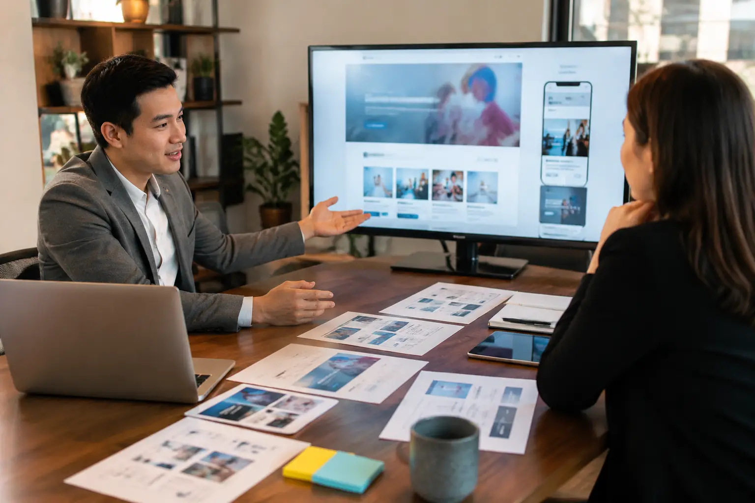 Presentation of a polished dental web design for patient trust and easier booking concept for a Vancouver business