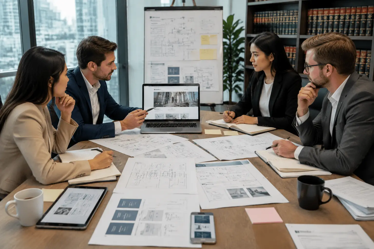 Law firm web design workflow for practice areas, lawyer profiles, legal content review and consultation conversion