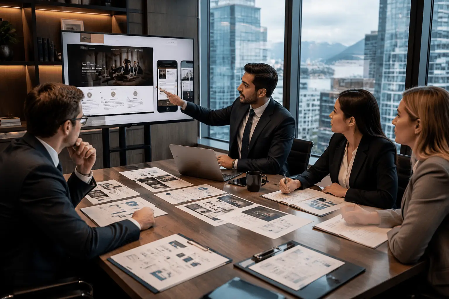 Vancouver law firm website planning with practice-area architecture, lawyer profiles and consultation pathways
