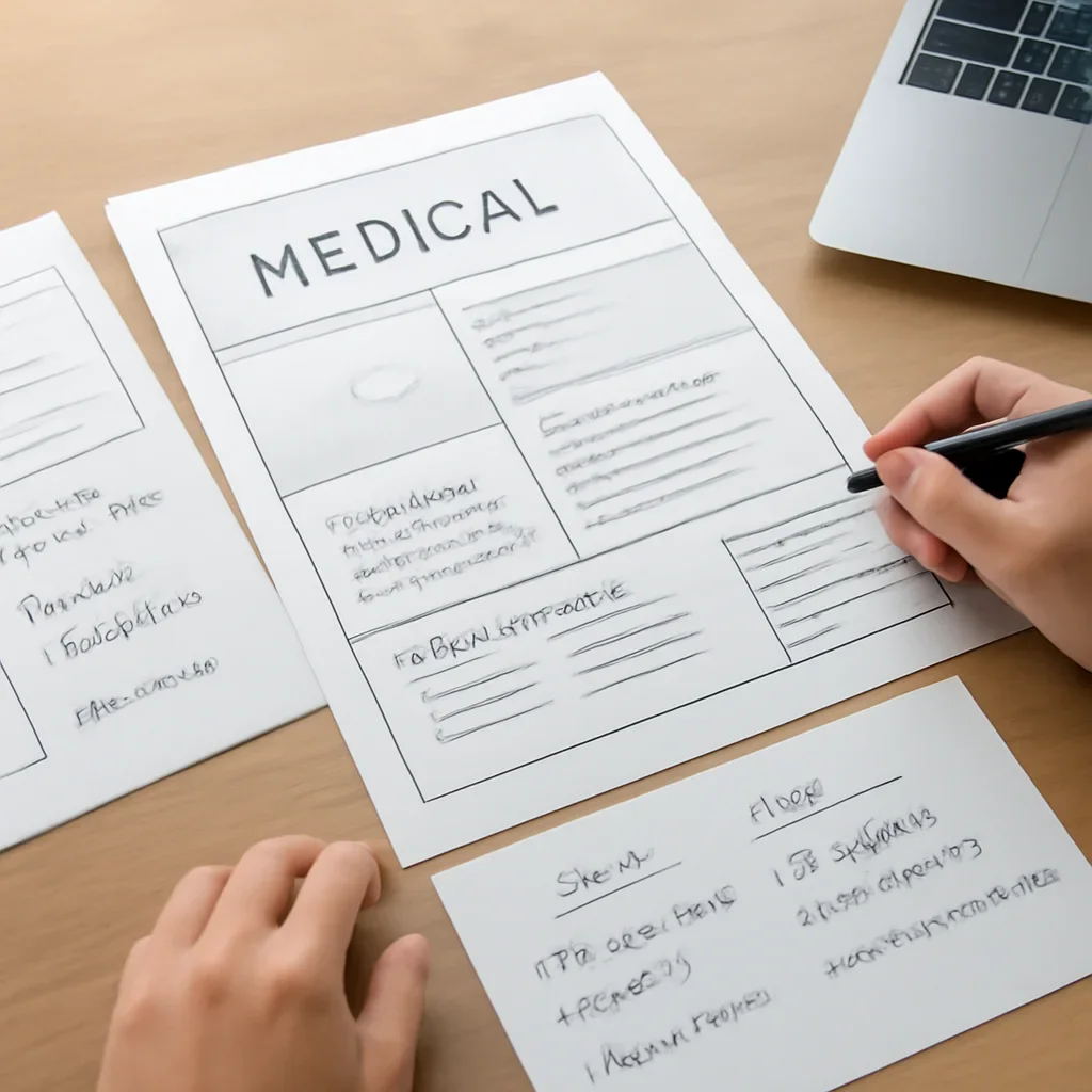 Vancouver medical practice team planning patient service pages, practitioner information and appointment pathways