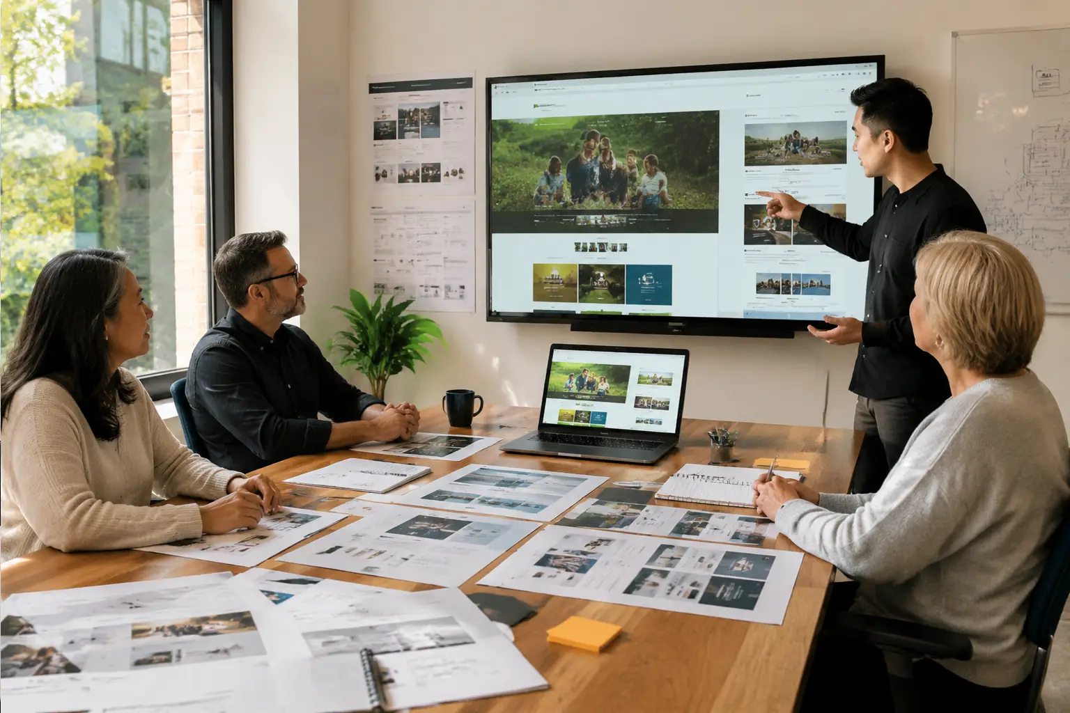 Mission-focused nonprofit website concept presented for a Vancouver community organization