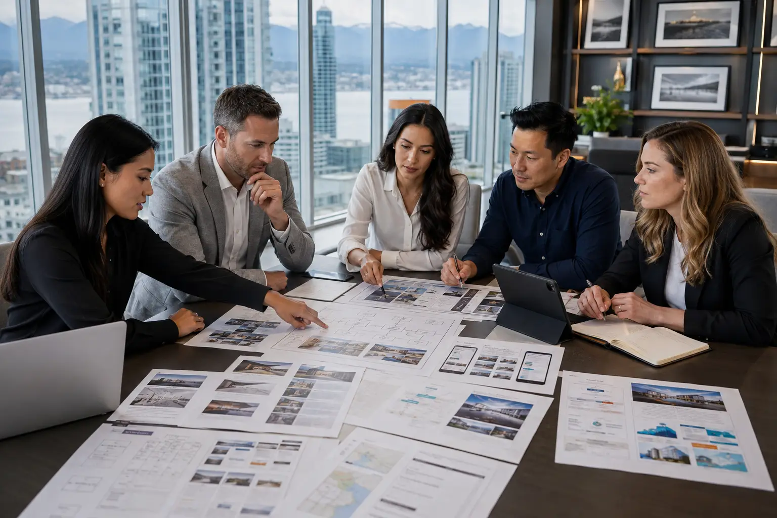 Vancouver real estate team planning buyer seller and neighbourhood website journeys