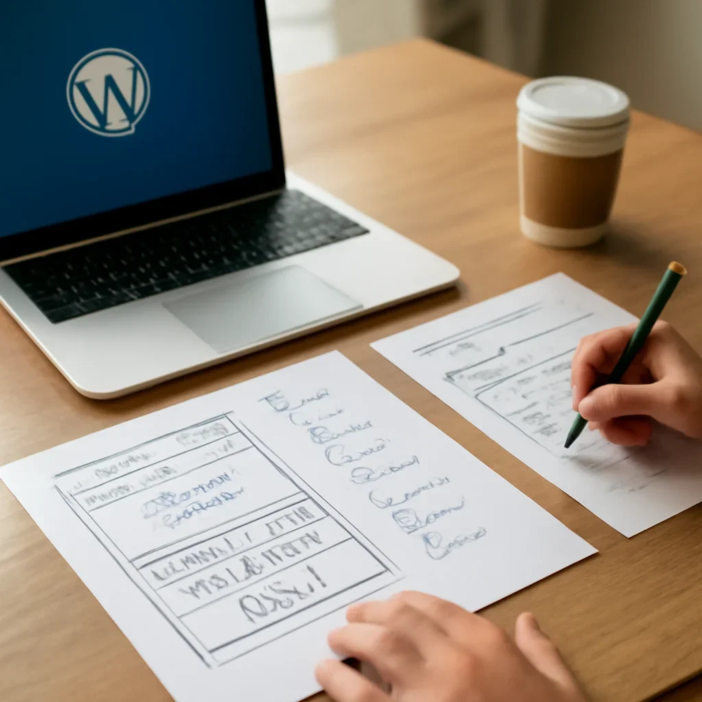 Vancouver business team planning WordPress service pages, reusable content and website growth