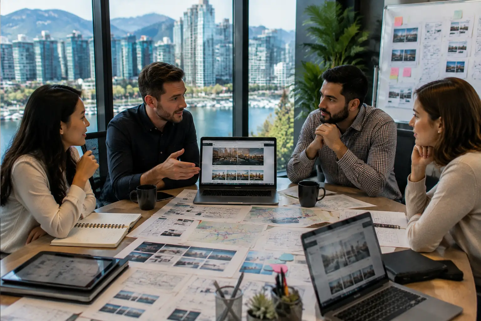 Website strategy meeting for businesses across Metro Vancouver