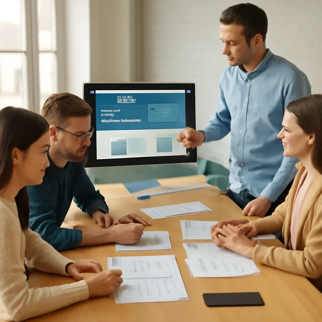 Langley website design process with sitemap planning, service architecture and responsive review