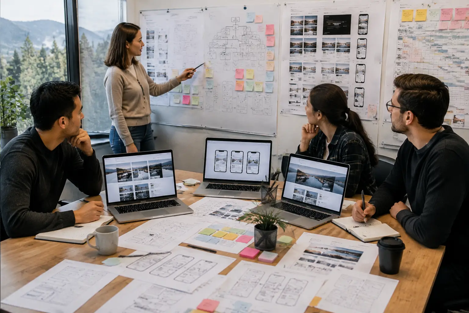 Maple Ridge website design process with sitemap wireframes and conversion planning