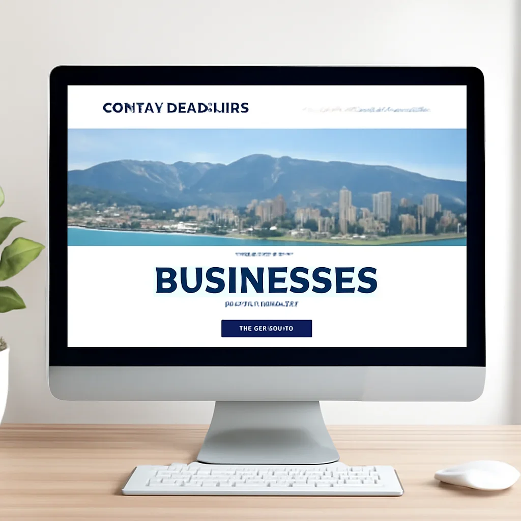 Completed responsive website concept for a North Vancouver business ready for review