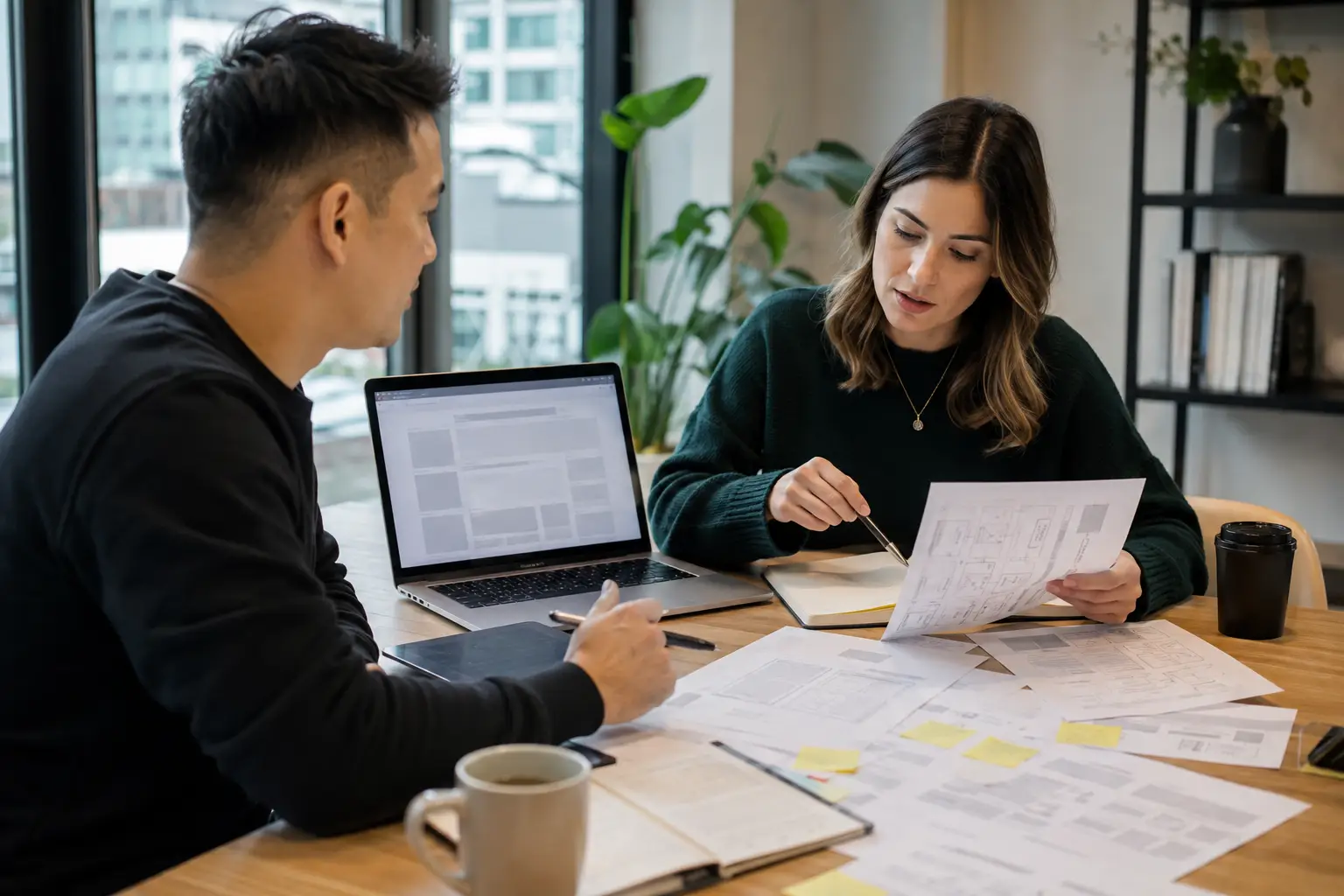 Vancouver business team preparing a website project brief with content, functionality and approval requirements