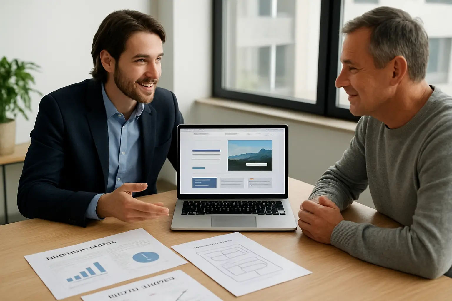 Presentation of a polished local business web design for better visibility and more inquiries concept for a Vancouver business