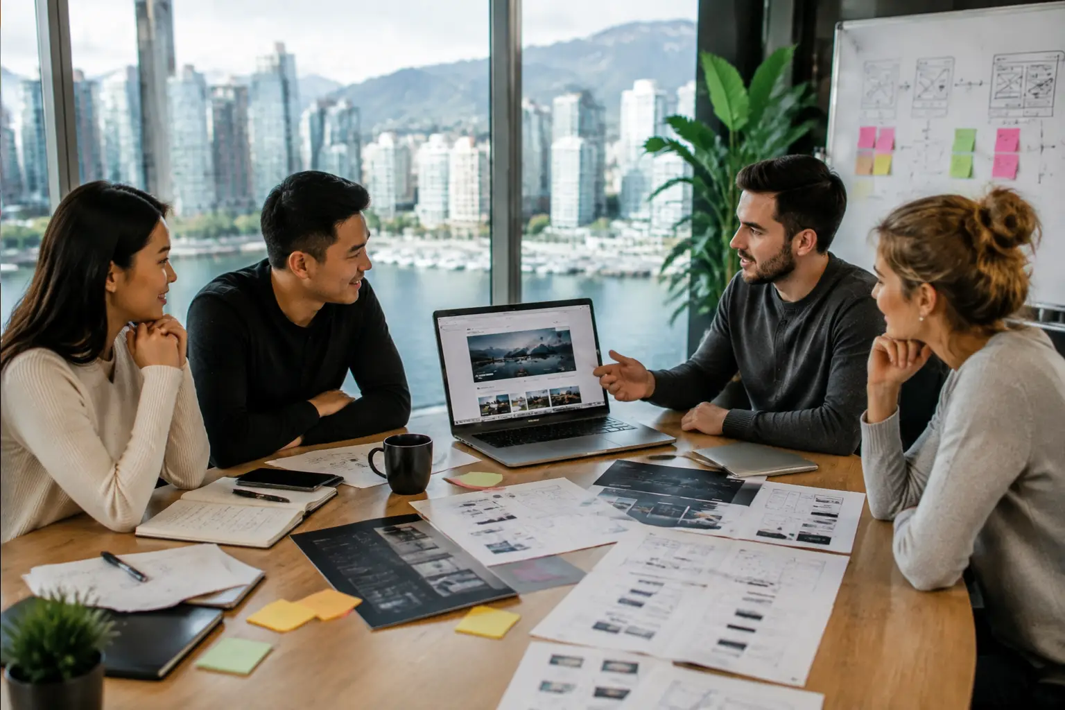 Launch-ready startup website concept presented for a Vancouver business