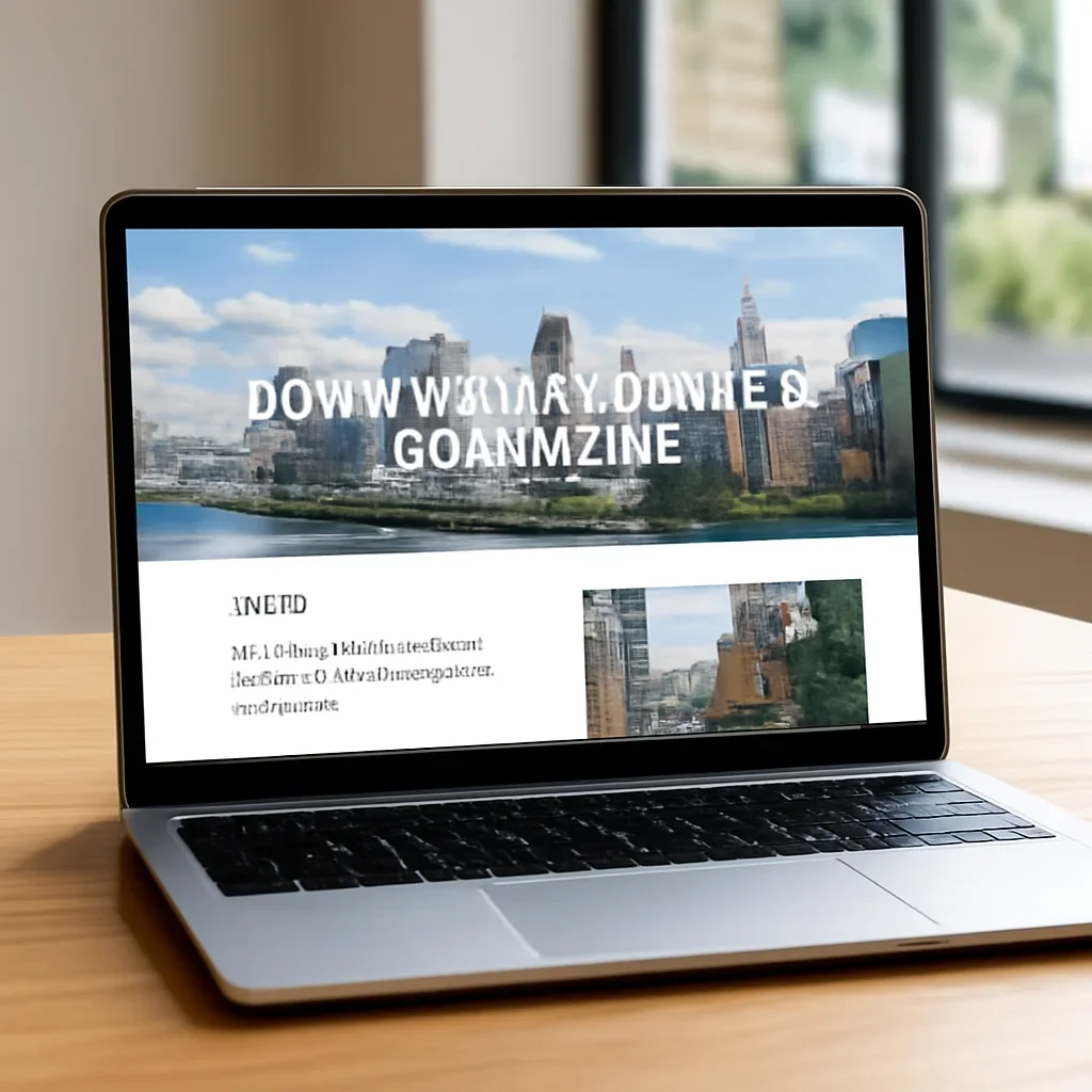 Presentation of a custom Downtown Vancouver business website concept