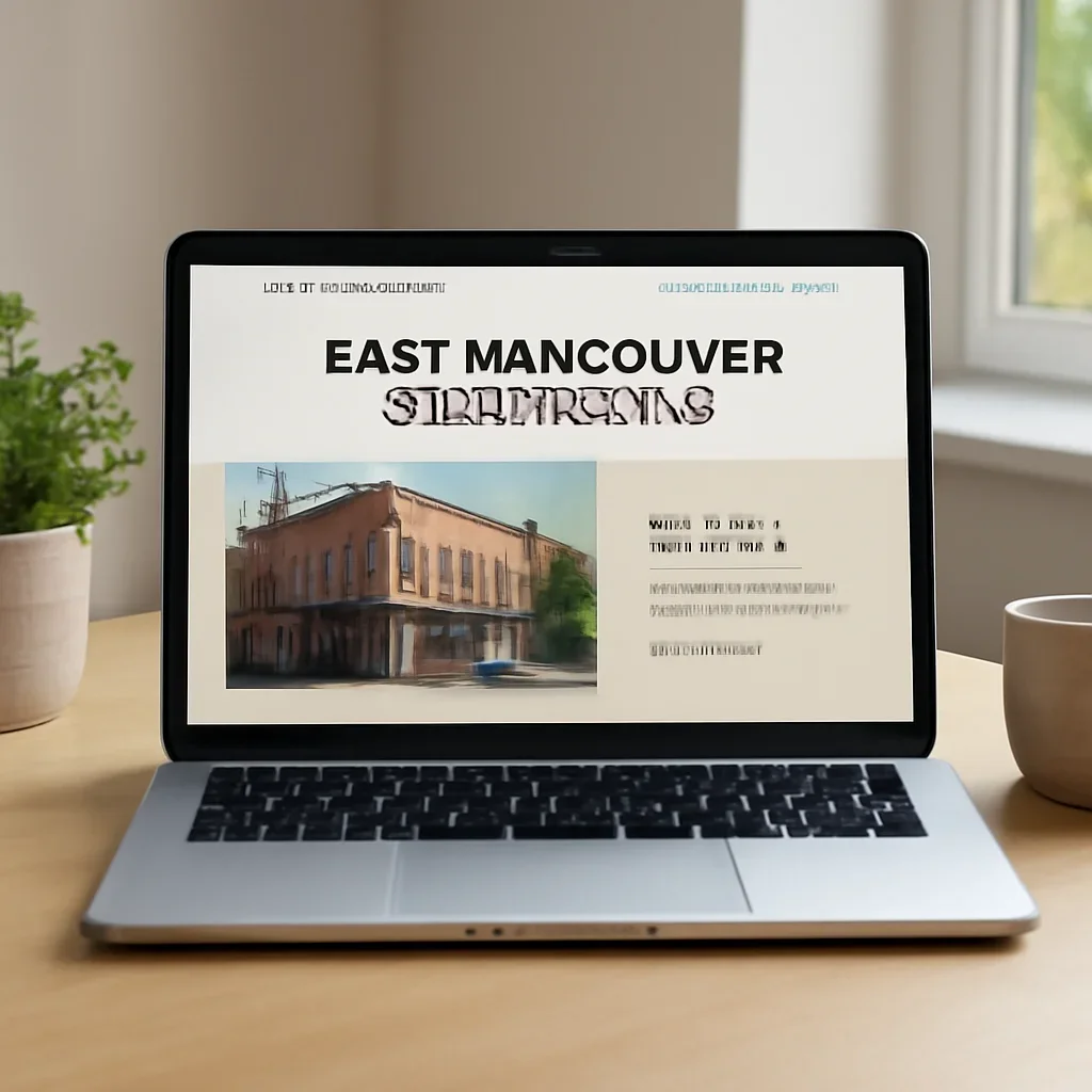 Presentation of a custom East Vancouver business website concept