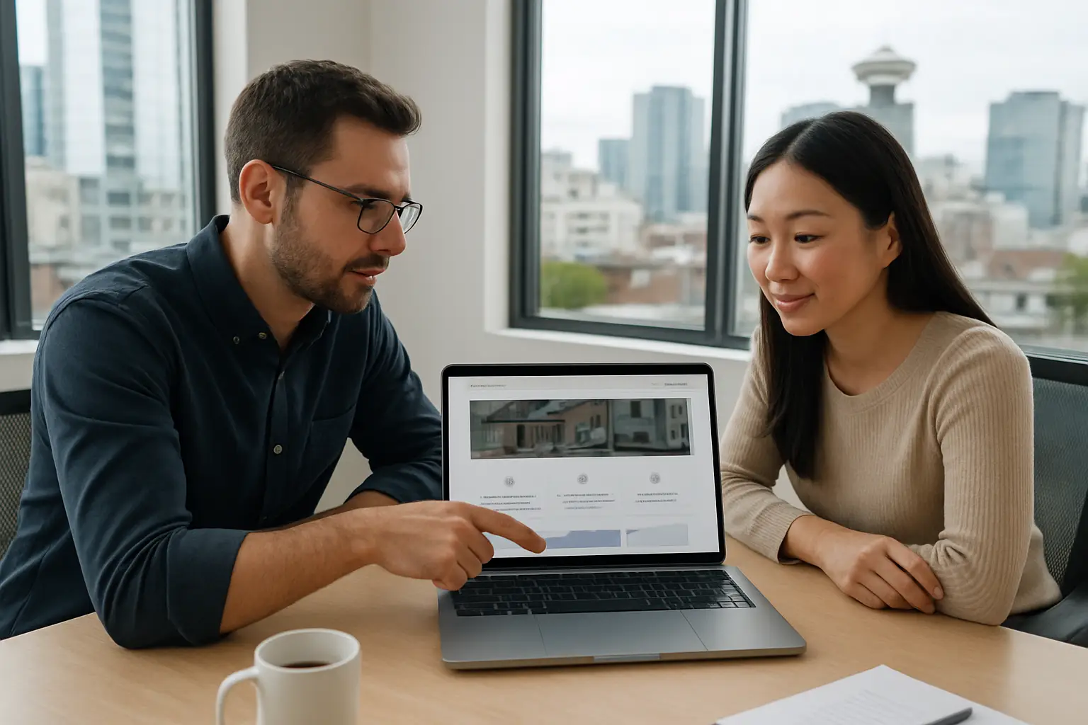 East Vancouver web design consultation for a local business website