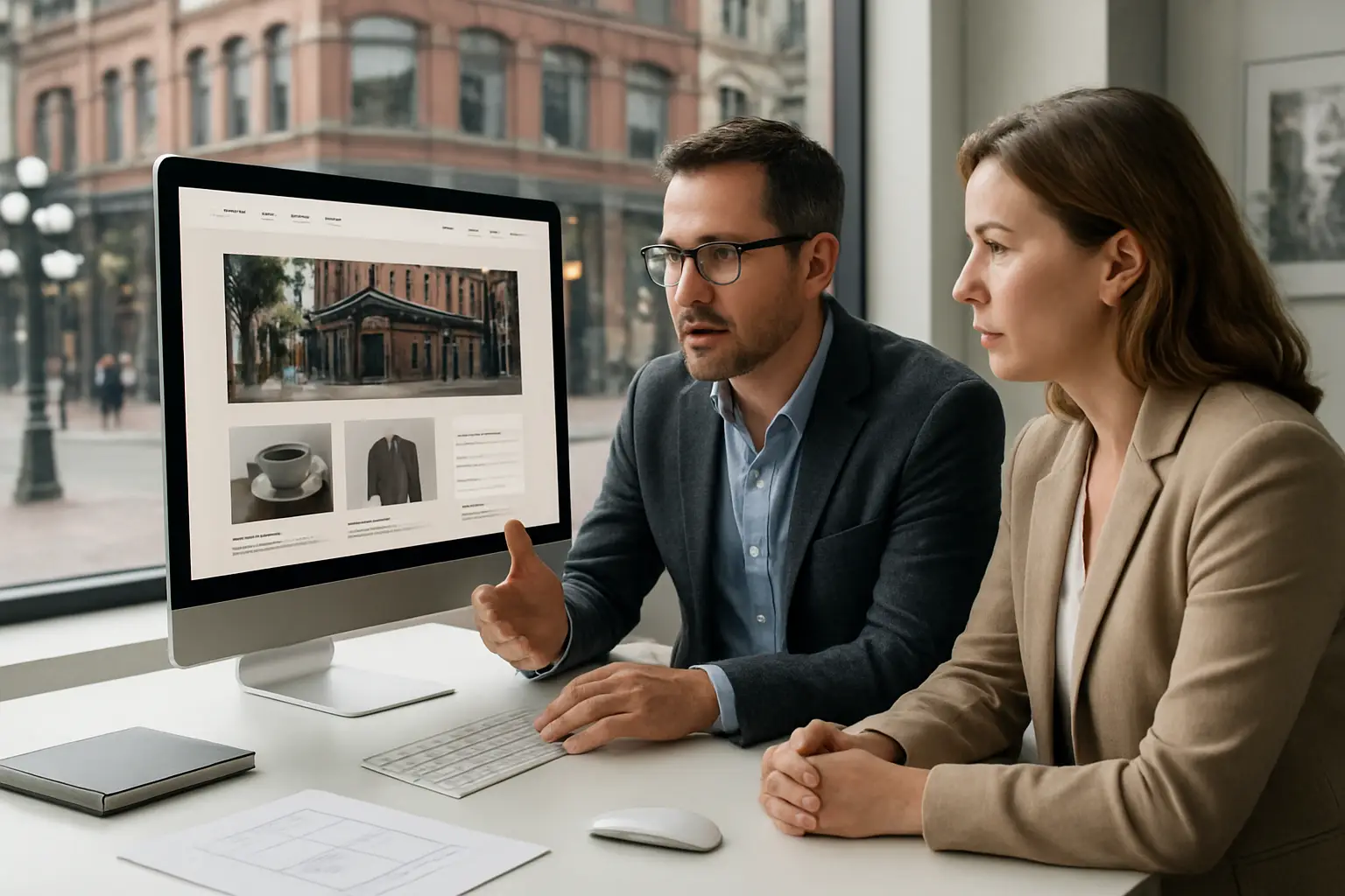 Presentation of a custom Gastown business website concept